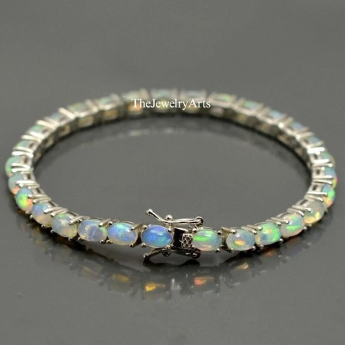 Bracelet opal silver - silver, sterling