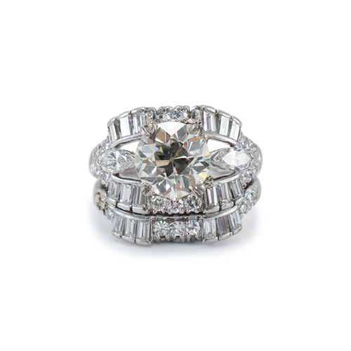 Antique platinum 52ct old - platinum,