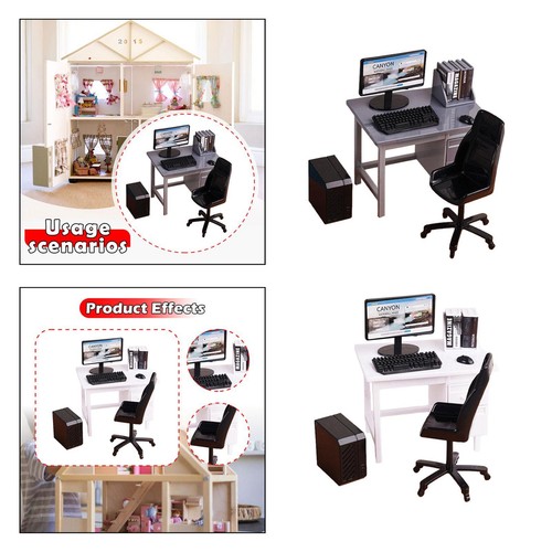 Computer desk chair model - desk,