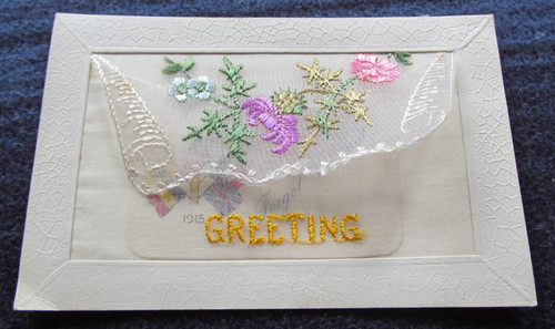 Wwi silk postcard - silk,