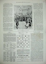 Original Old Antique Print