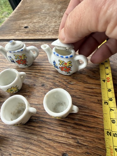 Dolls house vintage tea set - house,