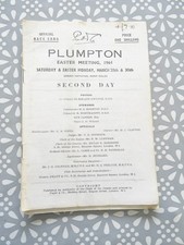 Plumpton Racecourse Race Card Mar 30th 1964