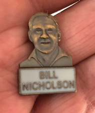RARE TOTTENHAM SPURS BILL NICHOLSON BUST METAL PIN BADGE