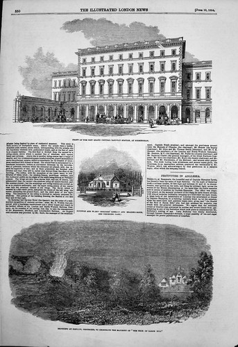 Antique old print central - antique,
