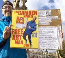 The Camden Market Free Art Man