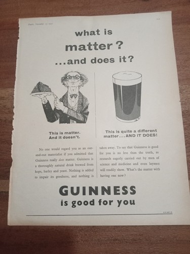 Guinness original 1957 print - guinness,