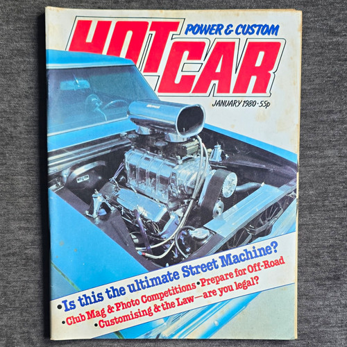Hot car magazine - car, 1980
