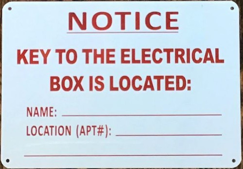 Key the electrical - key, box