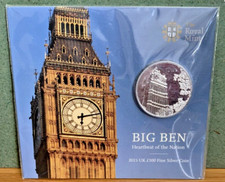 Big Ben. £100 silver coin