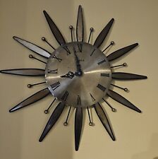 Kienzle Vintage MID-CENTURY Automatic Sunburst Starburst Clock 