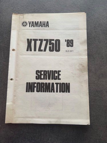 Yamaha xtz750 1989 workshop - xtz750,