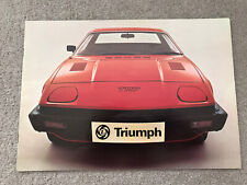 TRIUMPH TR7 SPORTS CAR Sales Brochure May 1976 Ref 3214/B