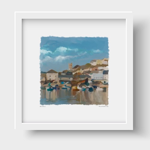Brixham devon art print - brixham,