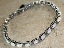 Silver Elegant White Fire Opal