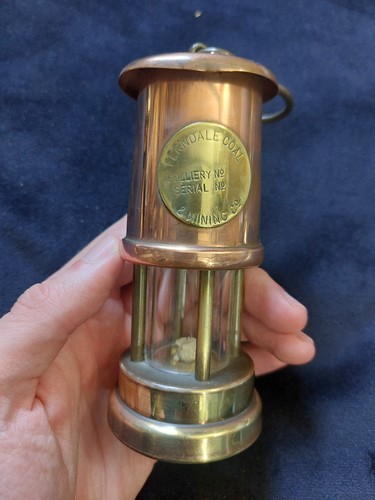 Vintage brass miners - miners, lamp