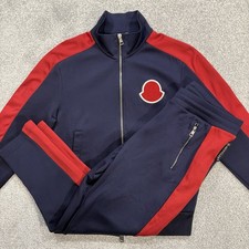 Moncler Tracksuit Navy & Red