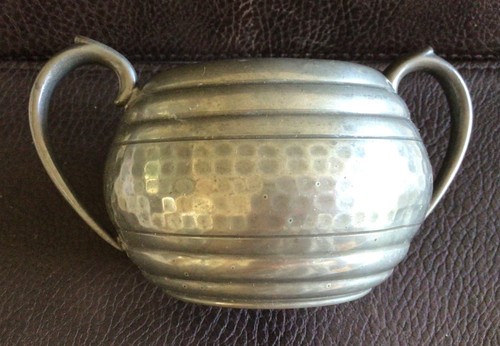 Vintage hand beaten pewter - hand,
