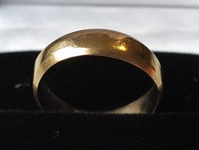 Antique Victorian 1891 9ct Gold Wedding Band Ring Size L