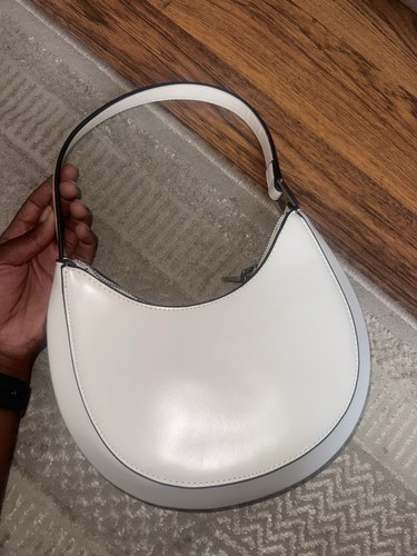 White shoulder bag - white, from