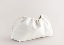 Bone Oversized  Clutch Bag