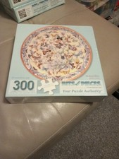 300 PCS JIGSAW PUZZLE BITS & PIECES 99 BUTTERFLIES ROUND CIRCULAR ANIMAL NEW