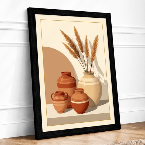 Terracotta vessels minimalist - terracotta,