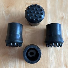 TOOLMAN TM024 3/4" Rubber Walking Stick Ferrule - 4 Pack