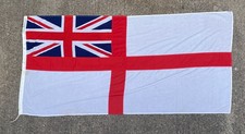 Vintage British Royal Navy Ensign Flag - Broad Arrow - 1992 - 282 x 135cm