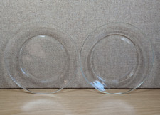 2x Vintage Arcoroc Clear Glass
