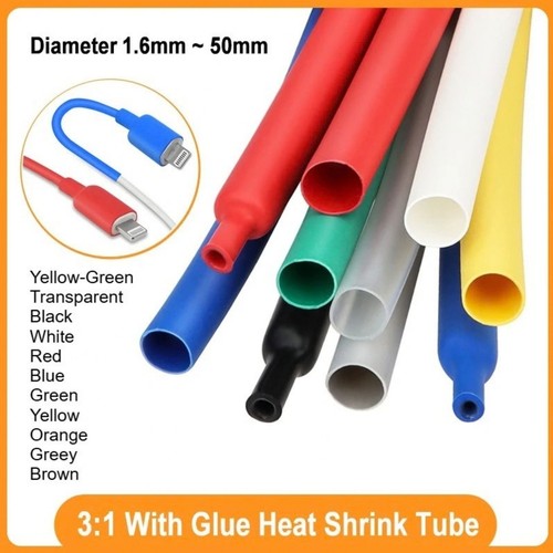 Black heat shrink tubing 1 - black,