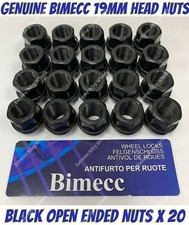 Alloy Wheel Nuts Black Open x