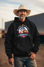 Nashville USA Capital Of Country Hoodie Mens Womens Country & Western Music Gift