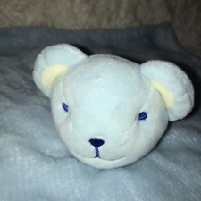 MOON AND STARS BLUE BEAR COMFORTER SOFT TOY TEDDY BABIES BLANKIE