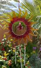 Large Metal & Glass Hanging