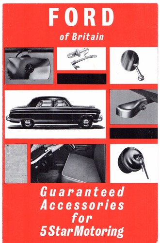 Ford accessories 1955 uk - accessories,