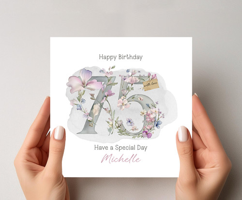 Personalised 75th birthday - 75th,
