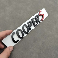 COOPER S Silver Chrome Letters