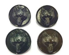 Fox buttons shank 19mm novelty