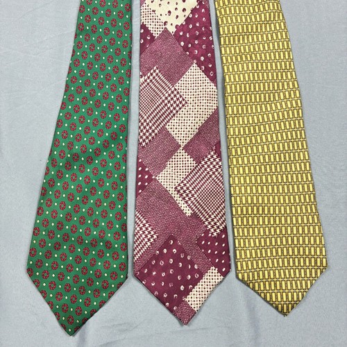 Lot silk ties mens os - lot, 3