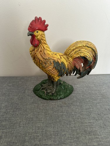 Rooster cockerel cast iron - cast,