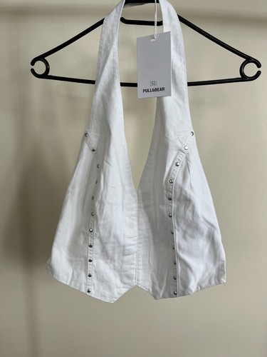 Pull bear white halterneck - pull&bear,