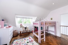 MathyByBols high bed sleeper with bedside shelf - winter pink 