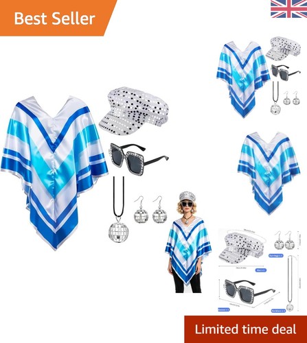 5pcs 70s fancy dress set - 70s, for