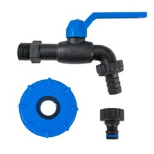 Black IBC water storage tank