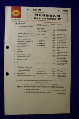 Sunbeam rapier shell - sunbeam, 1v