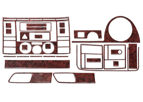 Wood look dash trim kit - kit, for