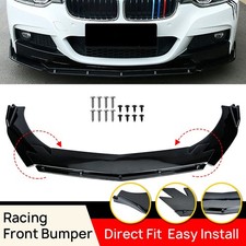 Glossy Black Front Bumper Lip Splitter Spoiler Chin For BMW 5 Series E60 E61 #F
