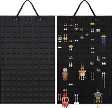 Hanging Jewellery Organiser, Foldable Hanging Earring Holder, Holds  to 360 pair