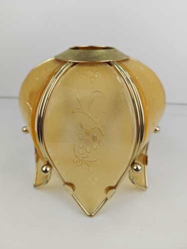 Vintage brass amber - &,